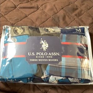 U.S Polo Assn. three woven boxers